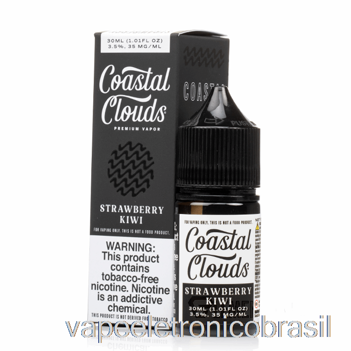 Vape Eletronico Morango Kiwi Sal - Nuvens Costeiras Co. - 30ml 50mg